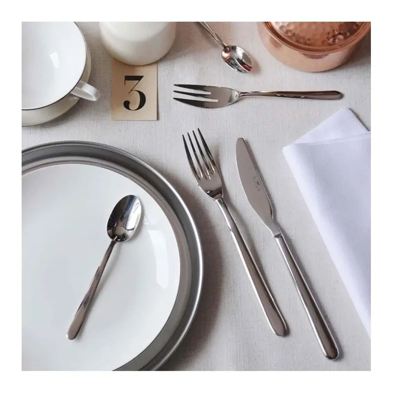 Pintinox Stainless Steel Elegant Privilege Serving Fork - Set of 24