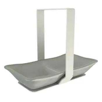 My Glass Studio Nut Bowl, Grey - Set of 4 - 19.7 x 10.3 x 15.0 cm