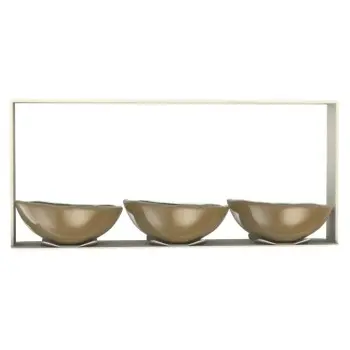 My Glass Studio Nut Bowl, Natural - Set of 4 - 31.0 x 6.0 x 14 cm