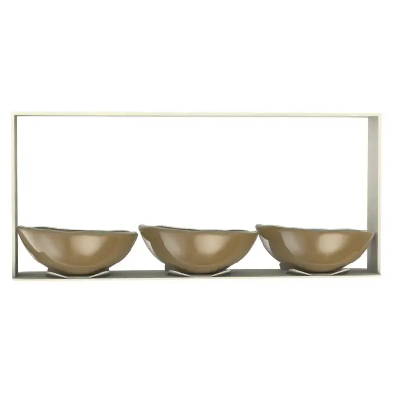 My Glass Studio Nut Bowl, Natural - Set of 4 - 31.0 x 6.0 x 14 cm
