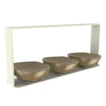 My Glass Studio Nut Bowl, Natural - Set of 4 - 31.0 x 6.0 x 14 cm