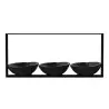 My Glass Studio Nut Bowl, Black - Set of 4 - 31.0 x 6.0 x 14 cm
