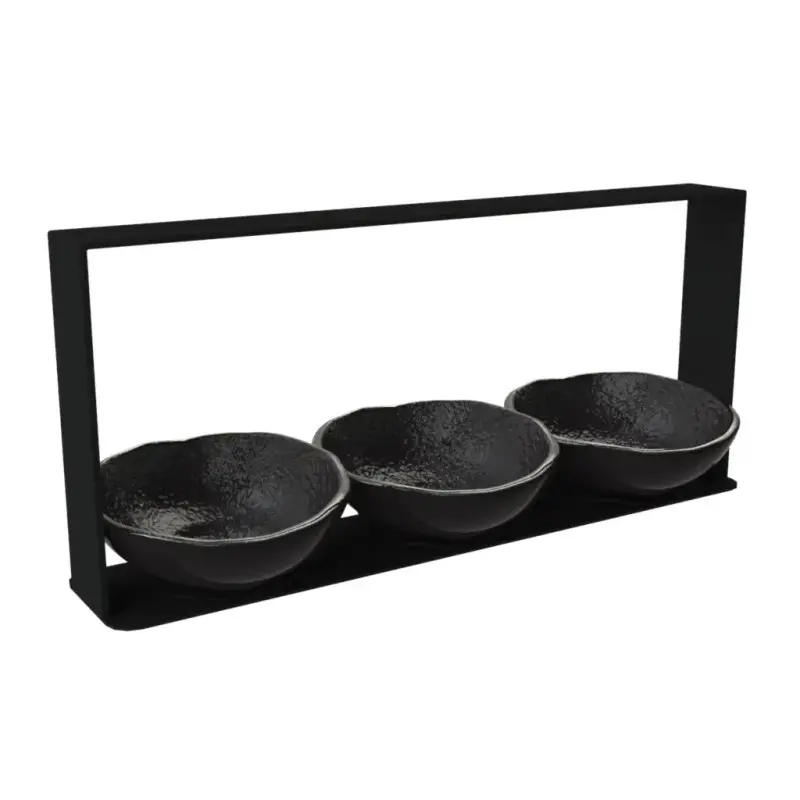 My Glass Studio Nut Bowl, Black - Set of 4 - 31.0 x 6.0 x 14 cm My Glass Studio Nut Bowl, Black - Set of 4 - 31.0 x 6.0 x 14 cm
