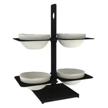 My Glass Studio Nut Bowl, Cream - Set of 2 - 20.8 x 10.7 x 25.1 cm