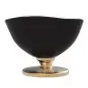 My Glass Studio Dessert Bowl, Black - Set of 10 - Dia: 10 cm, H: 7 cm