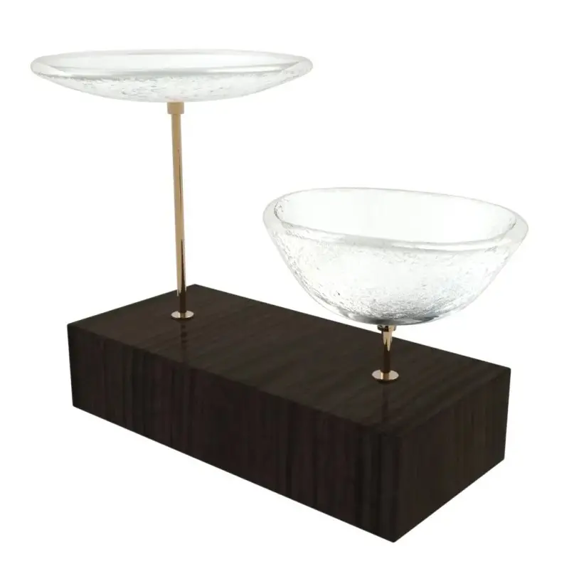 My Glass Studio Nut Bowl Set, Clear - Set of 4 - 17.5 x 8.0 x 15.0 cm