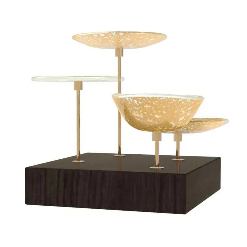 My Glass Studio Nut Bowl, Gold - Set of 4 - 21.5 x 21.5 x 19 cm My Glass Studio Nut Bowl, Gold - Set of 4 - 21.5 x 21.5 x 19 cm