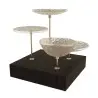 My Glass Studio Nut Bowl, Beige - Set of 4 - 21.5 x 21.5 x 19 cm