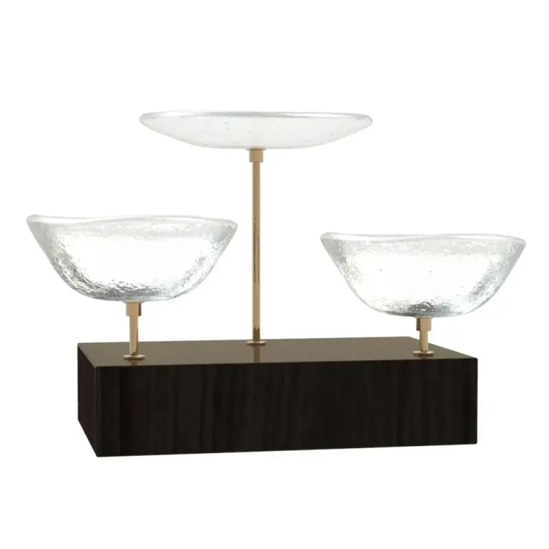 My Glass Studio Nut Bowl, Clear - Set of 4 - 17.5 x 11.0 x 15.0 cm