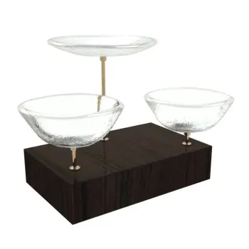 My Glass Studio Nut Bowl, Clear - Set of 4 - 17.5 x 11.0 x 15.0 cm
