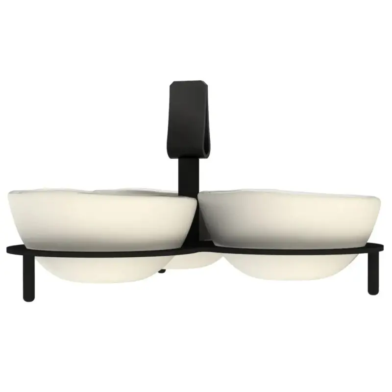 My Glass Studio Nut Bowl, Cream - Set of 4 - Dia: 16 cm, H: 9 cm