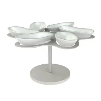 My Glass Studio Dip Bowl Set, Grey - Set of 2 - Dia: 30 cm, H: 14 cm