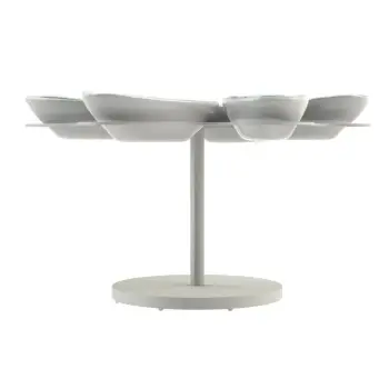 My Glass Studio Dip Bowl Set, Grey - Set of 2 - Dia: 30 cm, H: 14 cm