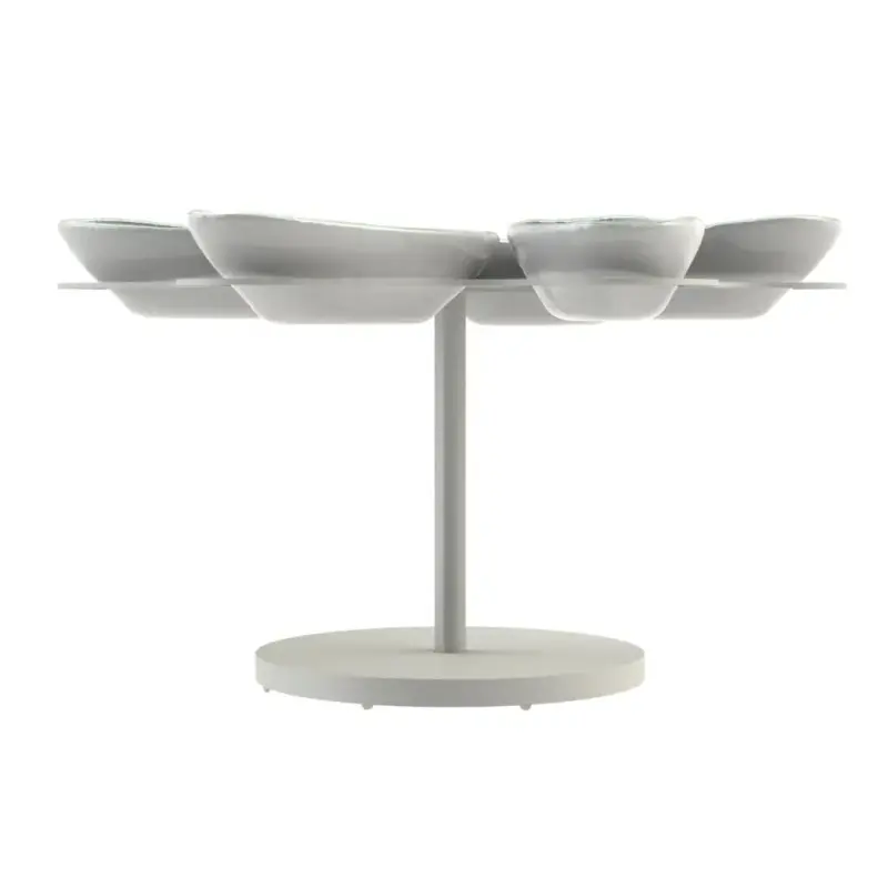 My Glass Studio Dip Bowl Set, Grey - Set of 2 - Dia: 30 cm, H: 14 cm