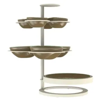 My Glass Studio Appetizer Server, Natural - Set of 2 - 36.0 x 28.0 x 36.0 cm