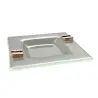 My Glass Studio Ashtray, Grey - Set of 6 - 13.5 x 13.5 x 2.4 cm