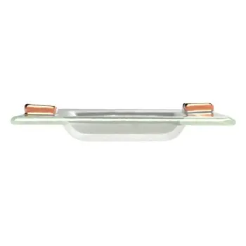 My Glass Studio Ashtray, Grey - Set of 6 - 13.5 x 13.5 x 2.4 cm