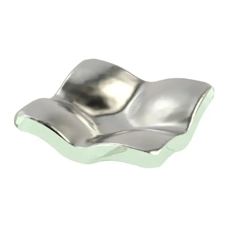My Glass Studio Ashtray, Silver - Set of 4 - 14.0 x 14.0 x 4 cm My Glass Studio Ashtray, Silver - Set of 4 - 14.0 x 14.0 x 4 cm