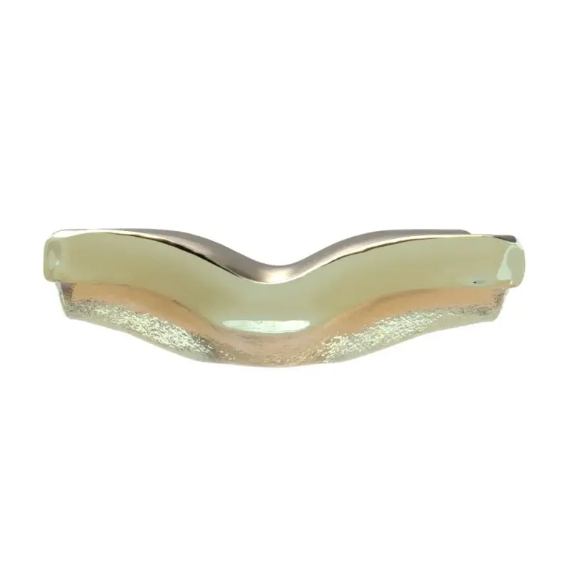 My Glass Studio Ashtray, Gold - Set of 4 - 14.0 x 14.0 x 4 cm