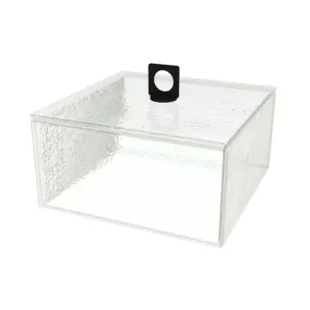 My Glass Studio Glass Food Cover, Clear - Set of 4 - 17.5 x 17.5 x 12.0 cm
