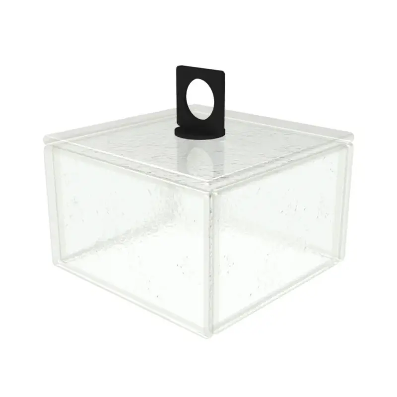 My Glass Studio Glass Food Cover, Clear - Set of 4 - 11.0 x 11.0 x 10.0 cm