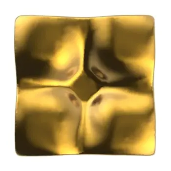 My Glass Studio Ashtray, Gold - Set of 6 - 20.0 x 20.0 x 4 cm