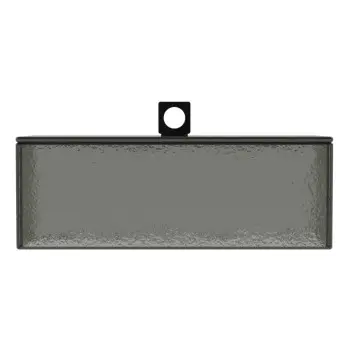 My Glass Studio Glass Food Cover, Grey - Set of 3 - 28.0 x 11.0 x 13 cm