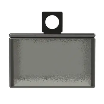 My Glass Studio Glass Food Cover, Grey - Set of 4 - 11.0 x 11.0 x 10.0 cm
