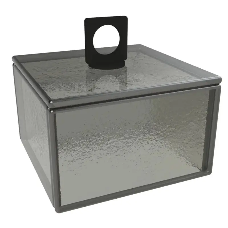 My Glass Studio Glass Food Cover, Grey - Set of 4 - 11.0 x 11.0 x 10.0 cm My Glass Studio Glass Food Cover, Grey - Set of 4 - 11.0 x 11.0 x 10.0 cm