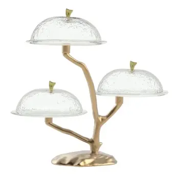 My Glass Studio Cake Stand & Dome, Clear - 48.0 x 40.0 x 48.0 cm