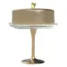 My Glass Studio Cake Stand & Dome, Natural - Set of 2 - Dia: 20 cm, H: 26 cm