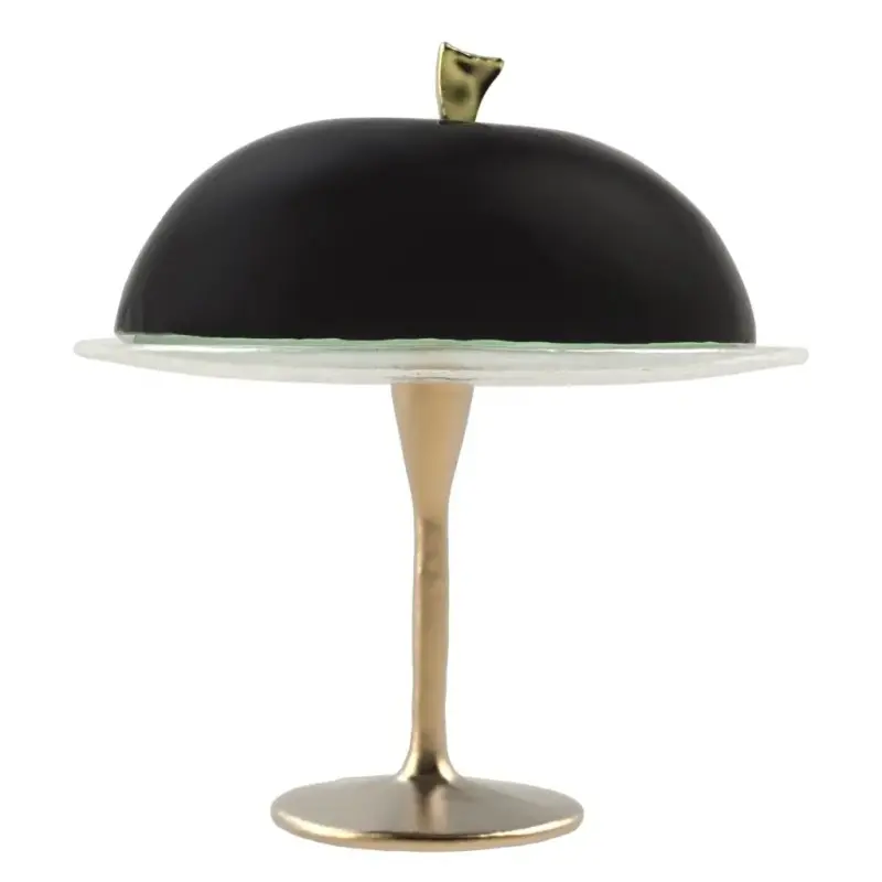 My Glass Studio Cake Stand & Dome, Black - Set of 4 - Dia: 24 cm, H: 26 cm My Glass Studio Cake Stand & Dome, Black - Set of 4 - Dia: 24 cm, H: 26 cm