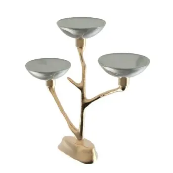 My Glass Studio Nut Bowl, Grey - Set of 4 - 37.0 x 15.0 x 34 cm