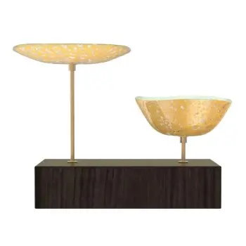 My Glass Studio Nut Bowl, Gold - Set of 4 - 17.5 x 8.0 x 15.0 cm