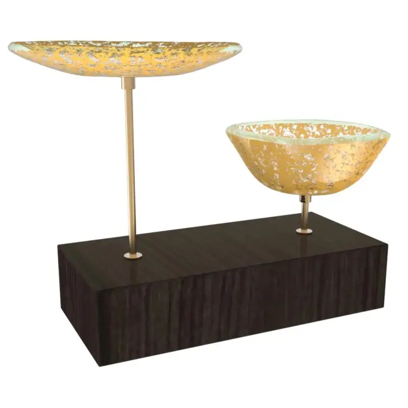 My Glass Studio Nut Bowl, Gold - Set of 4 - 17.5 x 8.0 x 15.0 cm