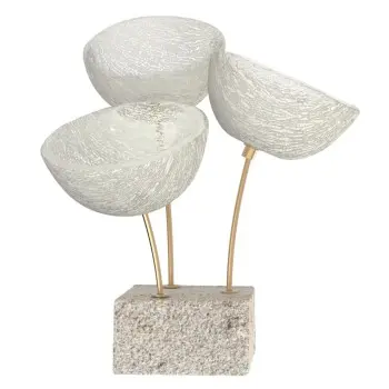 My Glass Studio Nut Bowl, Cream - Set of 3 - Dia: 15 cm, H: 18 cm
