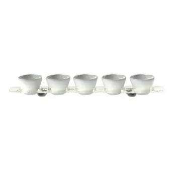 My Glass Studio Dip Bowl Set, White - Set of 6 - 22.0 x 5.7 x 2.4 cm