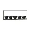 My Glass Studio Dip Bowl Set, Grey - Set of 4 - 38.5 x 6.0 x 15 cm