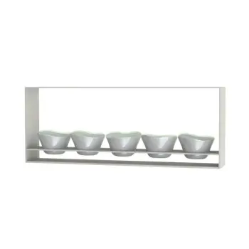My Glass Studio Dip Bowl Set, Grey - Set of 4 - 38.5 x 6.0 x 15 cm