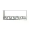 My Glass Studio Dip Bowl Set, Grey - Set of 4 - 38.5 x 6.0 x 15 cm