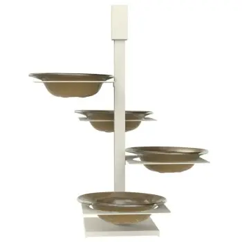 My Glass Studio Chip Dip Server, Green - Set of 2 - 32.6 x 32.6 x 43.2 cm