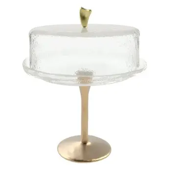 My Glass Studio Cake Stand & Dome, Clear - Set of 2 - Dia: 20 cm, H: 26 cm