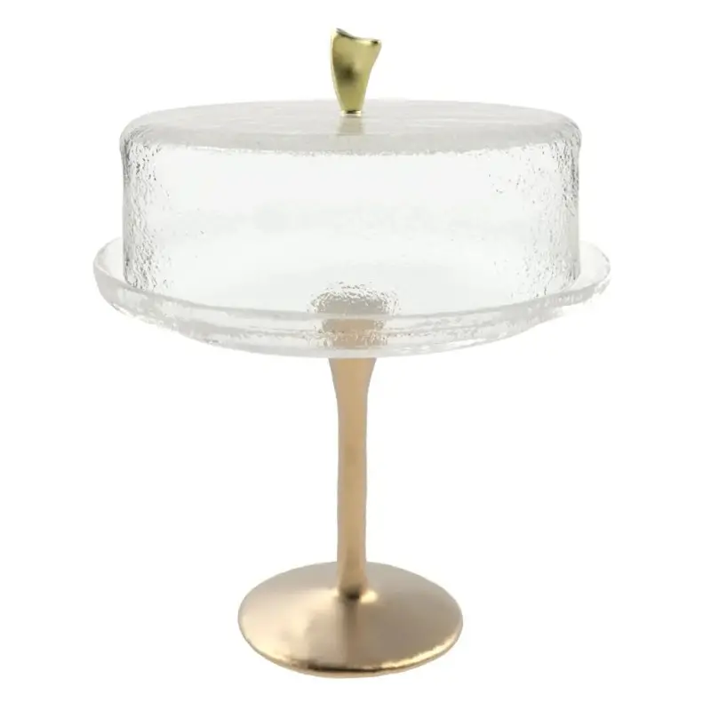 My Glass Studio Cake Stand & Dome, Clear - Set of 2 - Dia: 20 cm, H: 26 cm