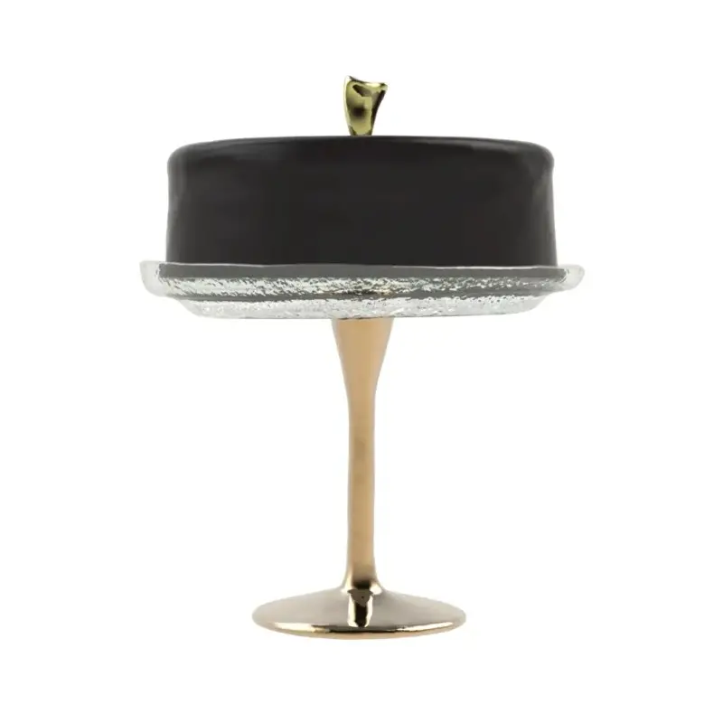 My Glass Studio Cake Stand & Dome, Black - Set of 2 - Dia: 20 cm, H: 26 cm My Glass Studio Cake Stand & Dome, Black - Set of 2 - Dia: 20 cm, H: 26 cm
