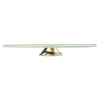 My Glass Studio Cake Stand, Grey - Set of 2 - Dia: 35 cm, H: 4 cm