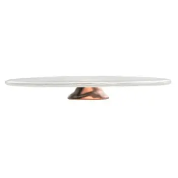 My Glass Studio Cake Stand, Clear - Set of 2 - Dia: 35 cm, H: 4 cm