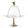 My Glass Studio Cake Stand & Dome, Clear - Set of 4 - Dia: 17 cm, H: 18 cm
