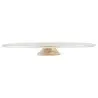 My Glass Studio Cake Stand, White - Set of 2 - Dia: 35 cm, H: 4 cm