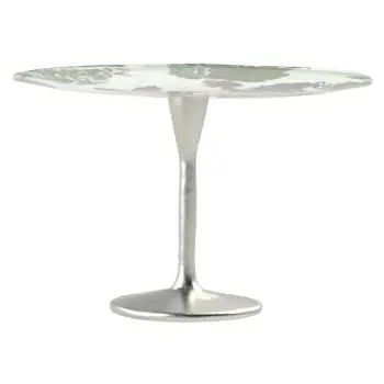 My Glass Studio Cake Stand, Grey - Dia: 24 cm, H: 15 cm