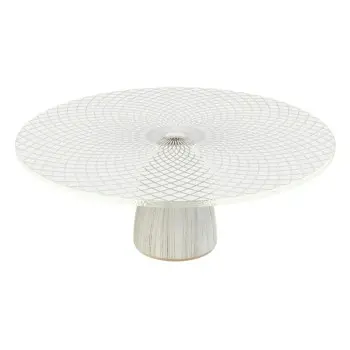My Glass Studio Cake Stand, White - Set of 2 - Dia: 33 cm, H: 11 cm